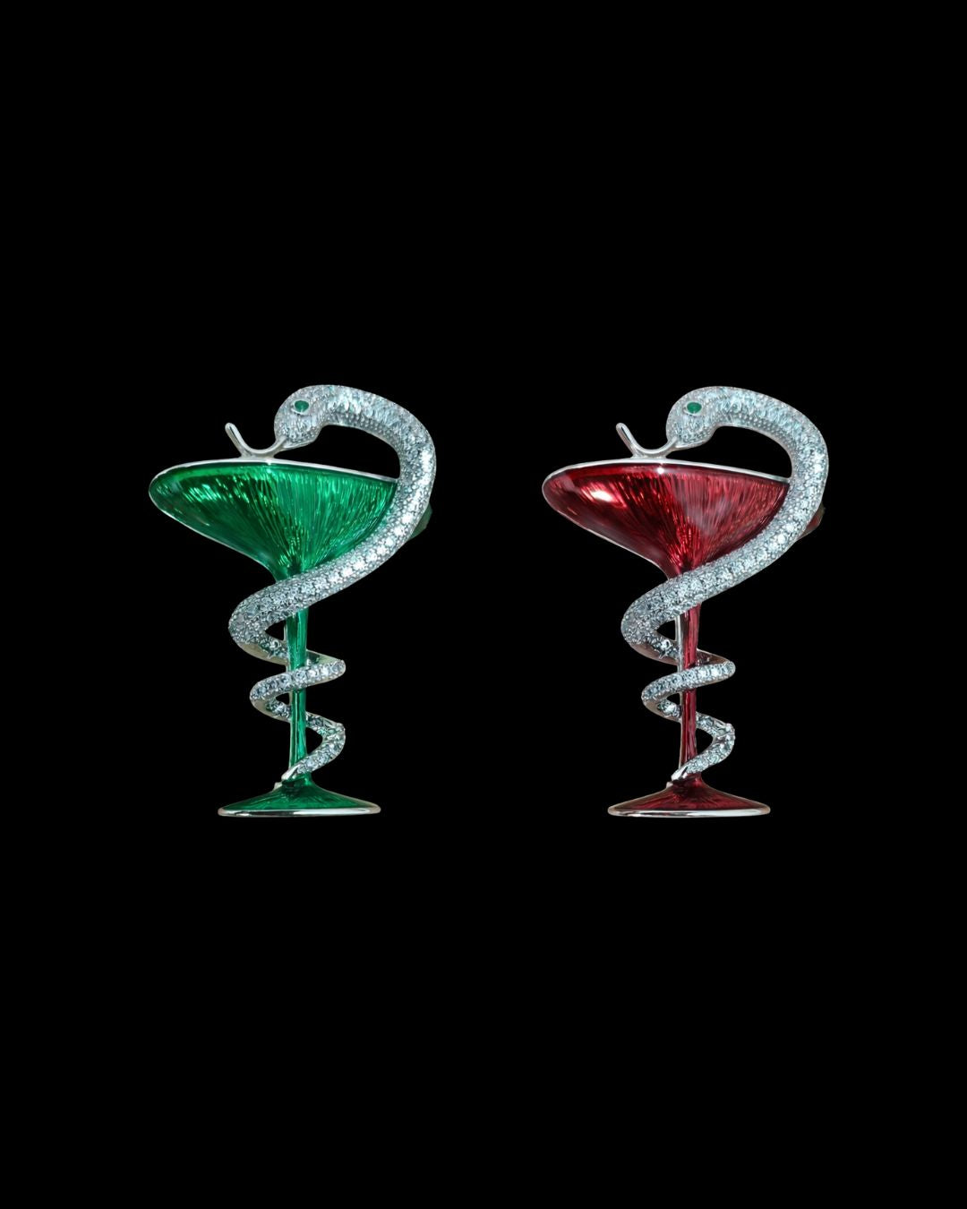 Serpent Chalice Brooch