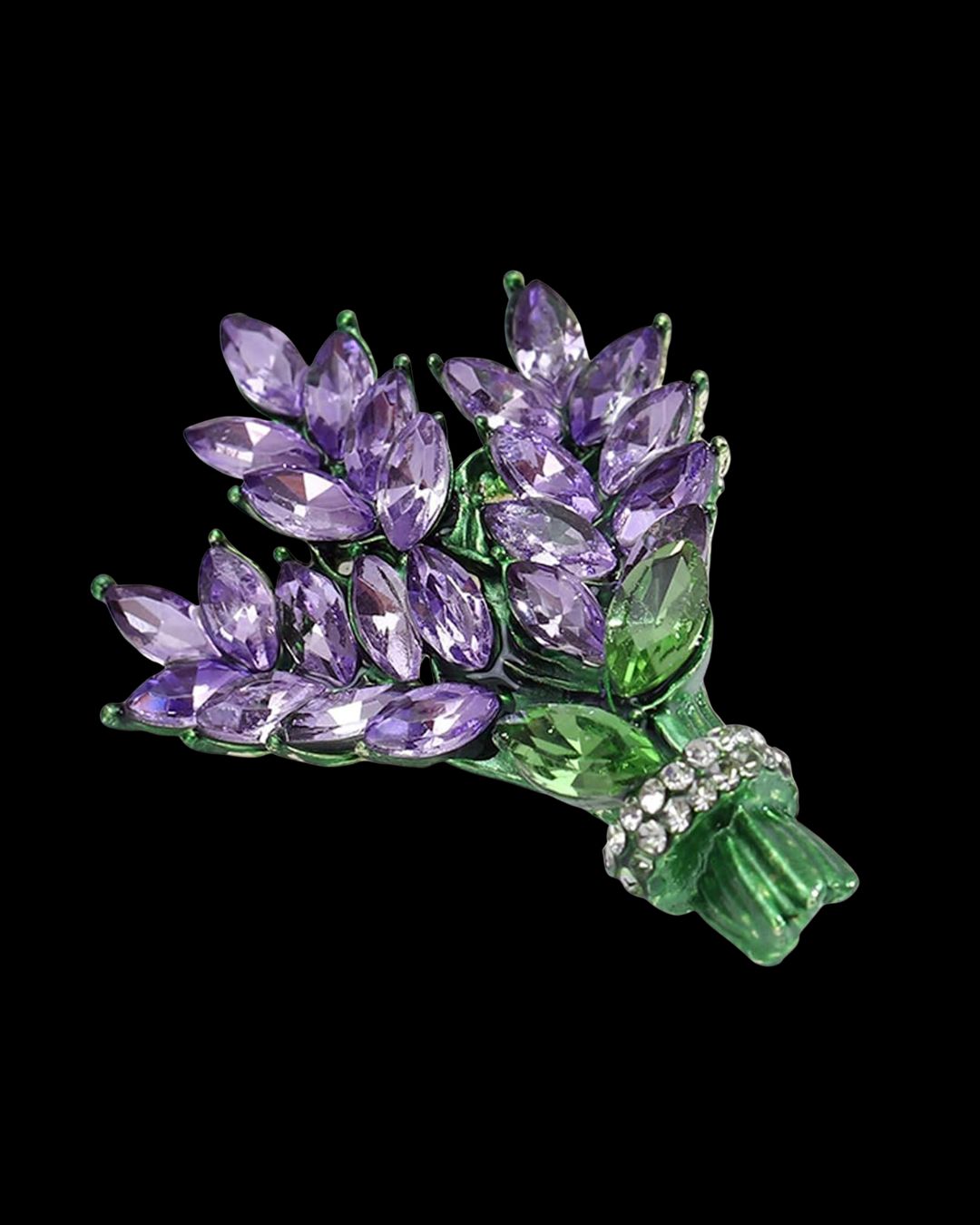 Lavender Whisper Bouquet Brooch