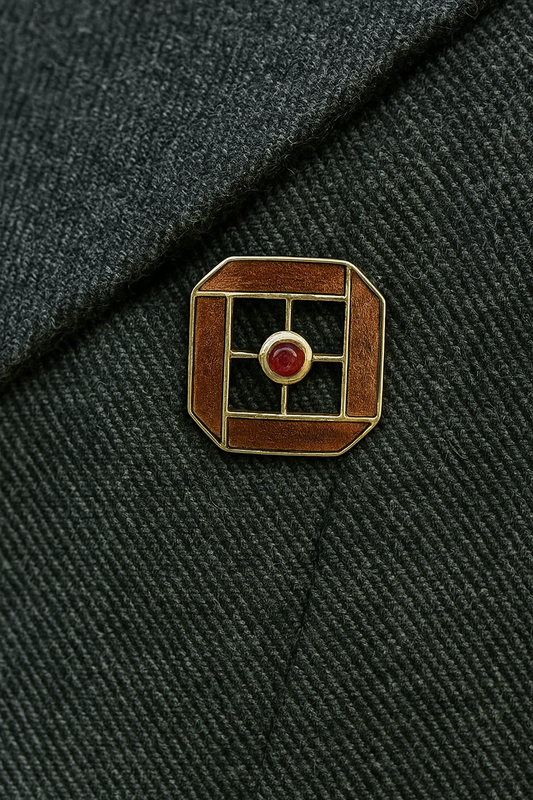 Enamel Stone Pin
