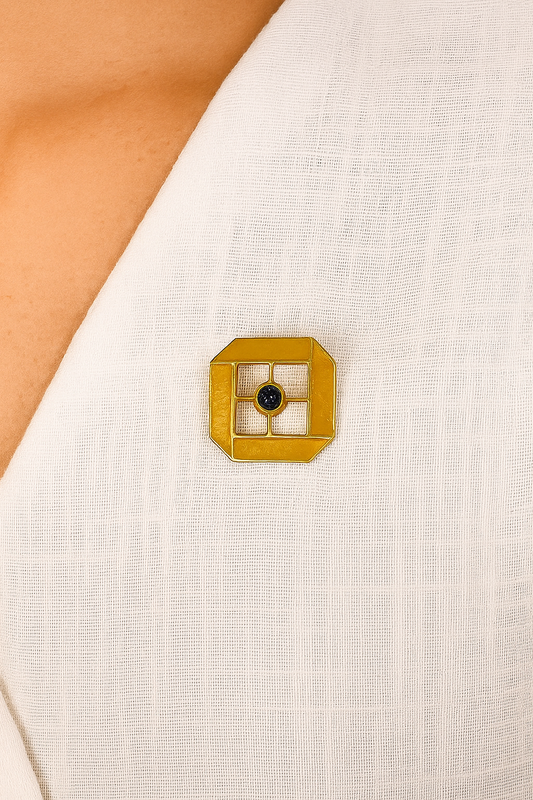 Enamel Stone Pin
