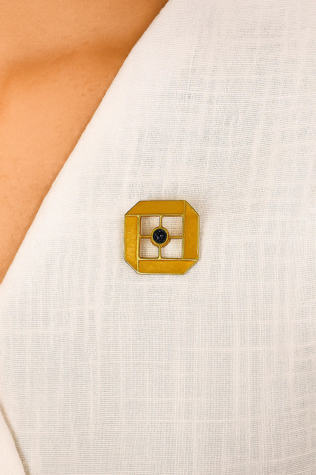Enamel Stone Pin