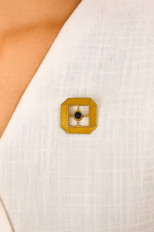 Enamel Stone Pin