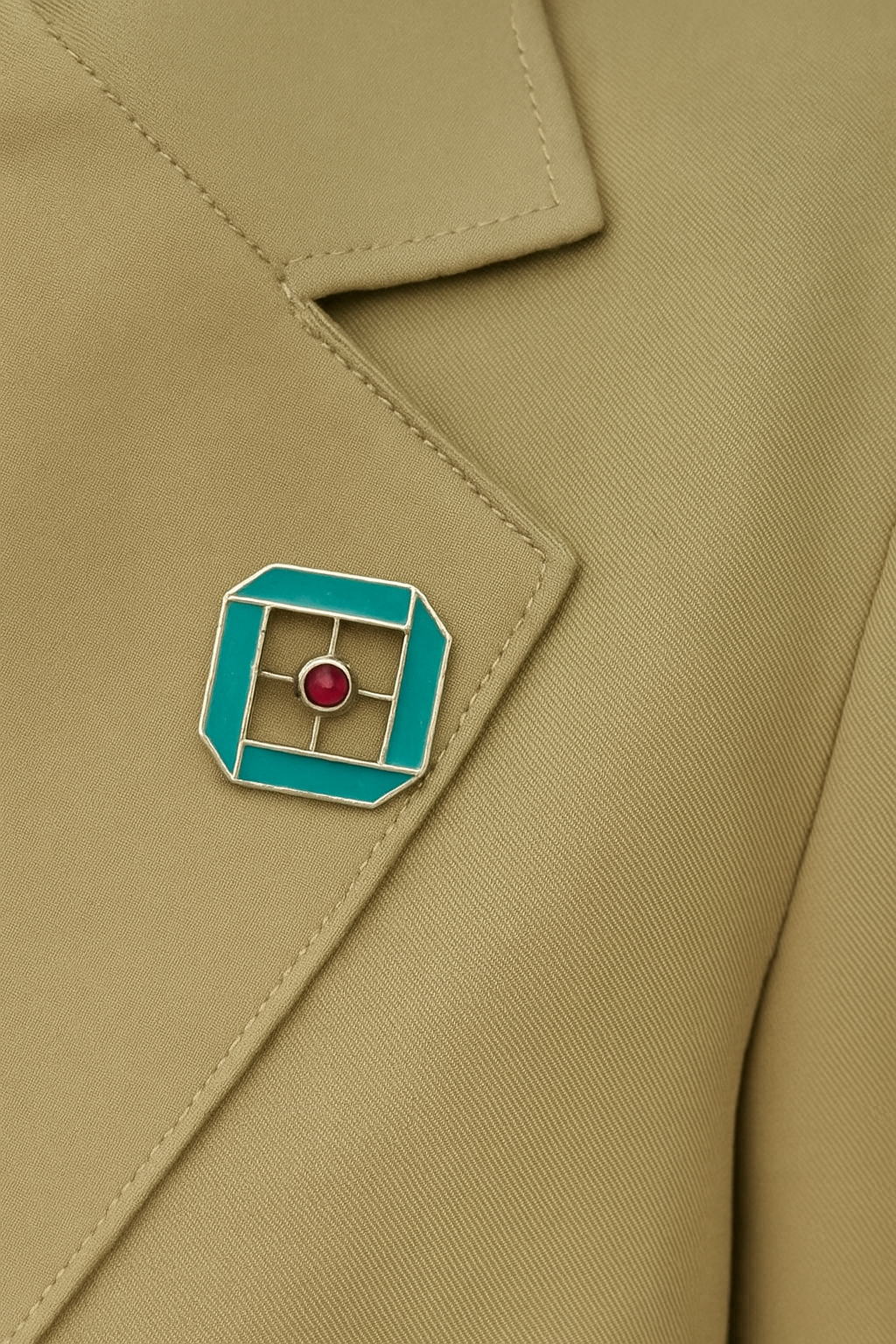 Enamel Stone Pin