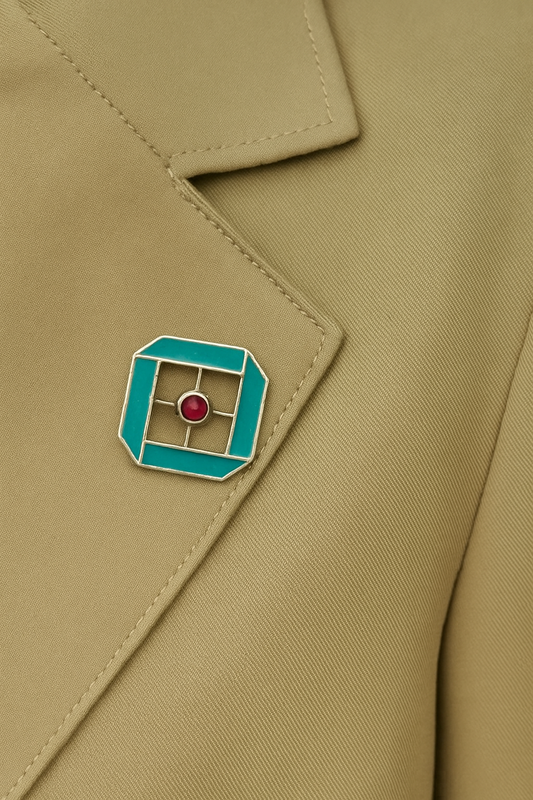 Enamel Stone Pin