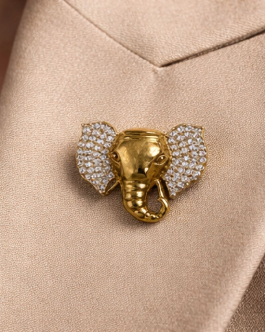 Majestic Elephant Brooch