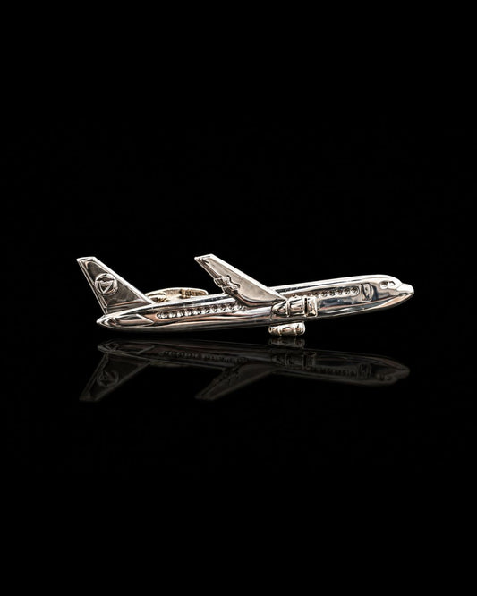 Aeroplane Tie Pin with Chain
