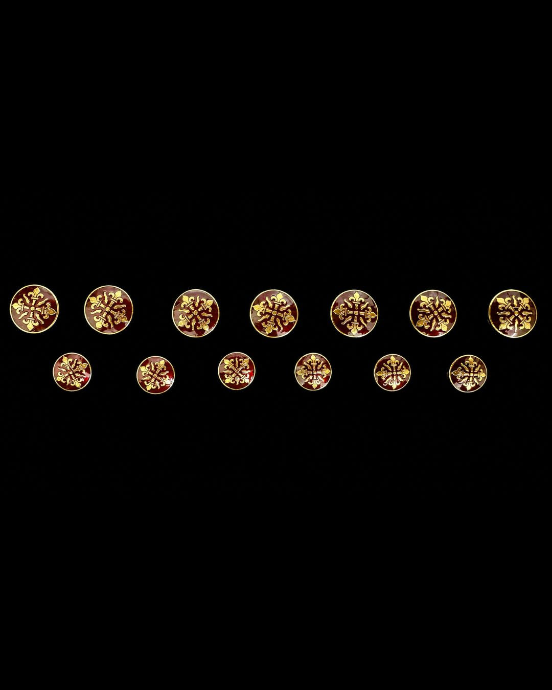 Royal Crimson Heritage Bandhgala Button