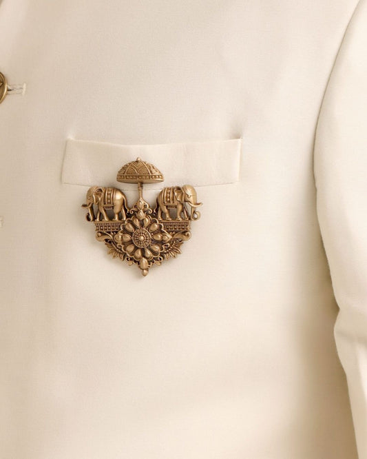 Royal Hathi Heritage Brooch