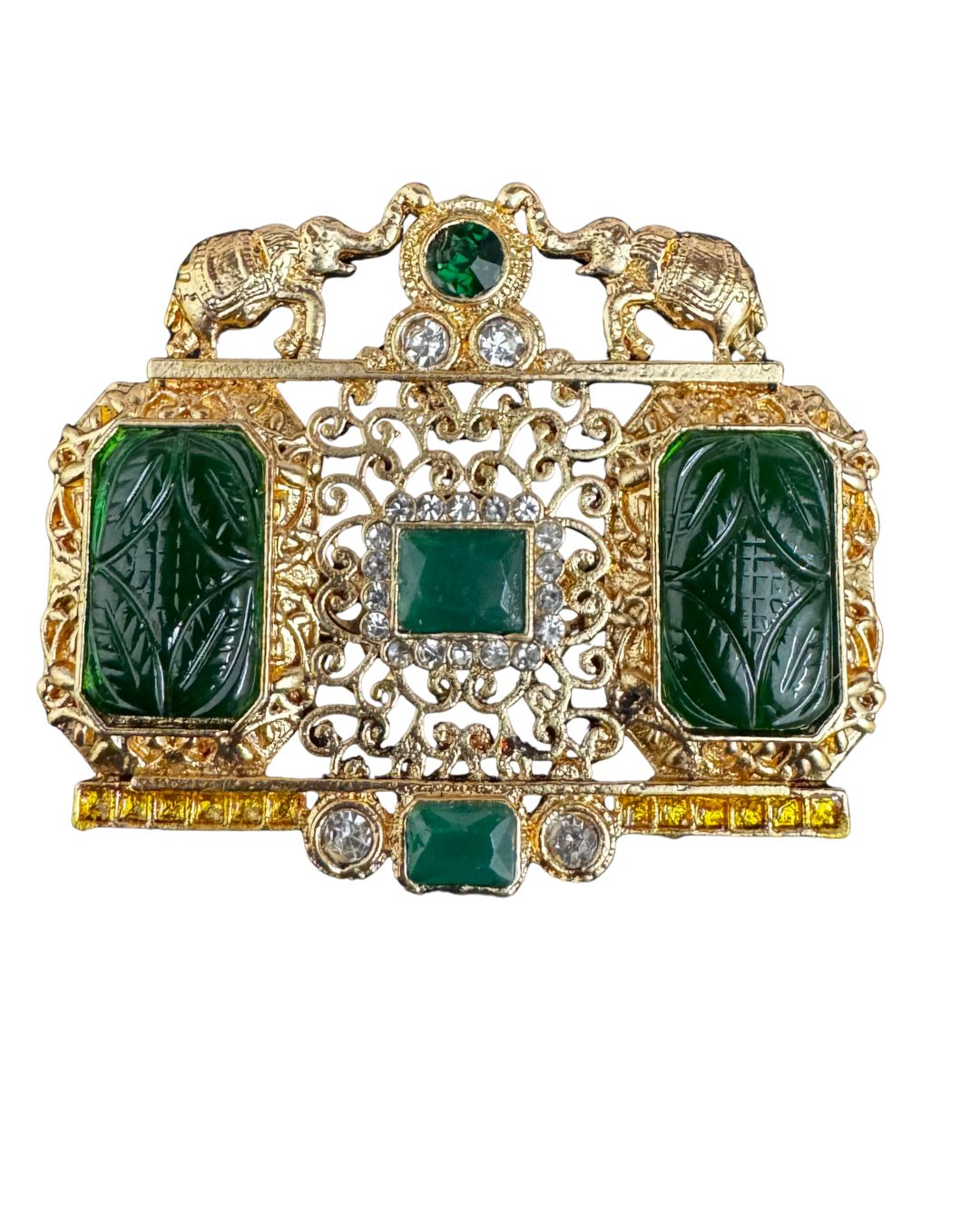 Royal Elephant Court Brooch