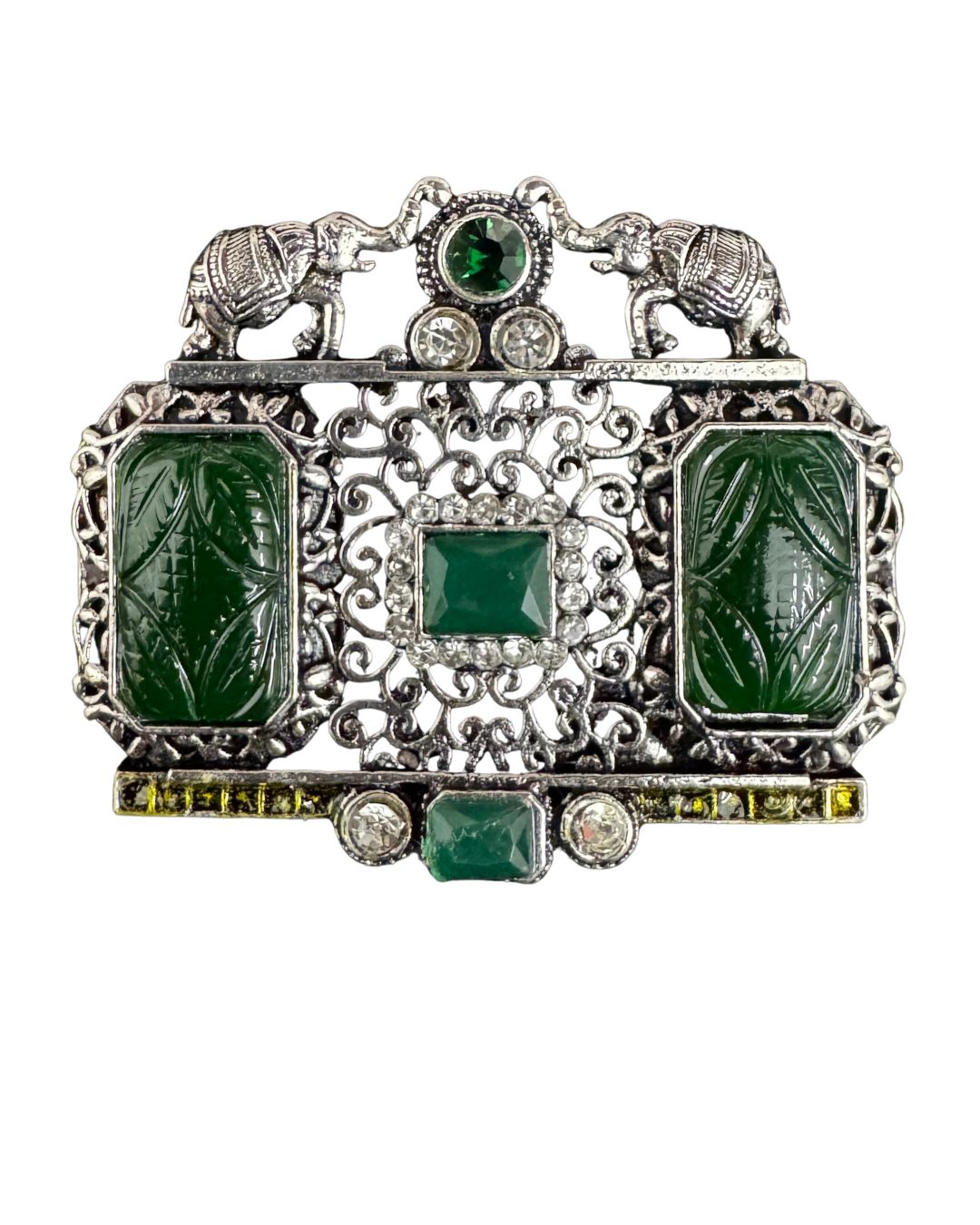 Royal Elephant Court Brooch