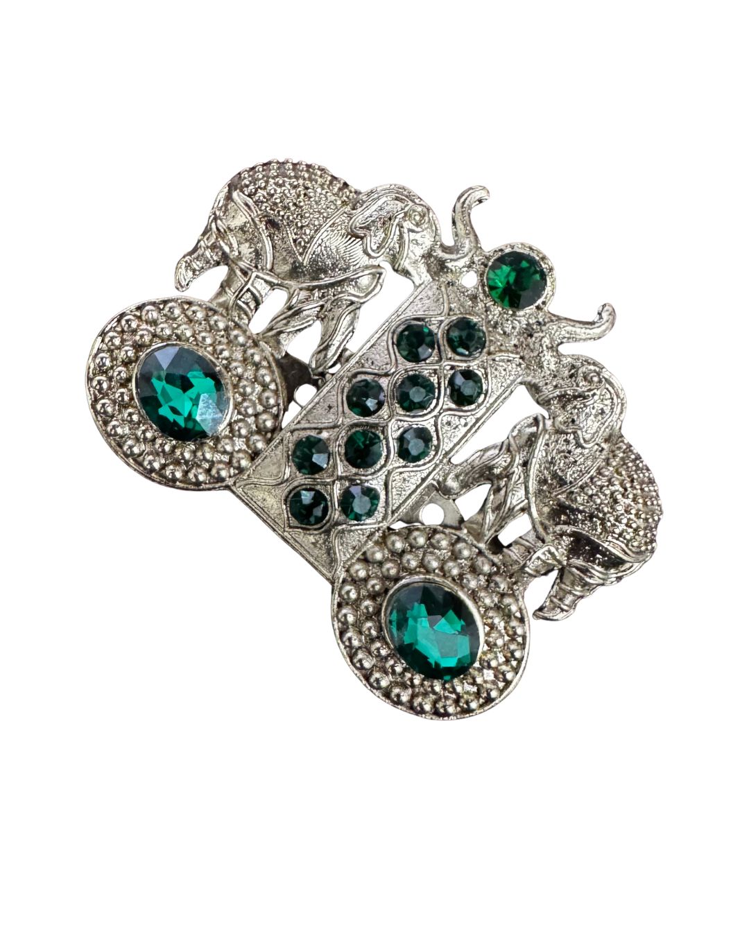 Twin Elephant Heritage Brooch