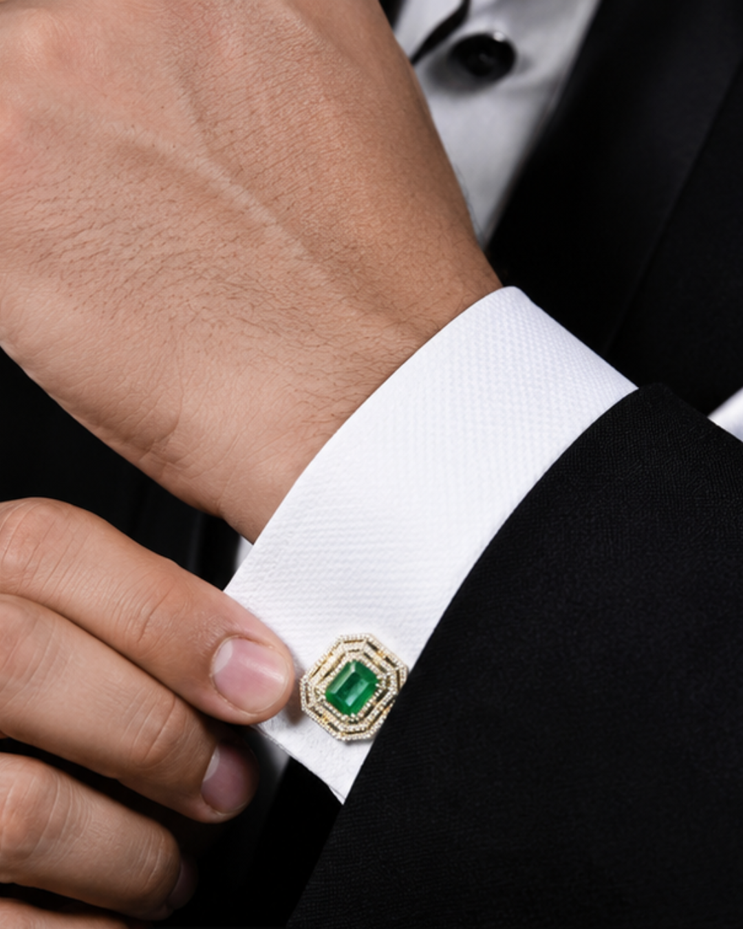 Heera Panna Cufflinks