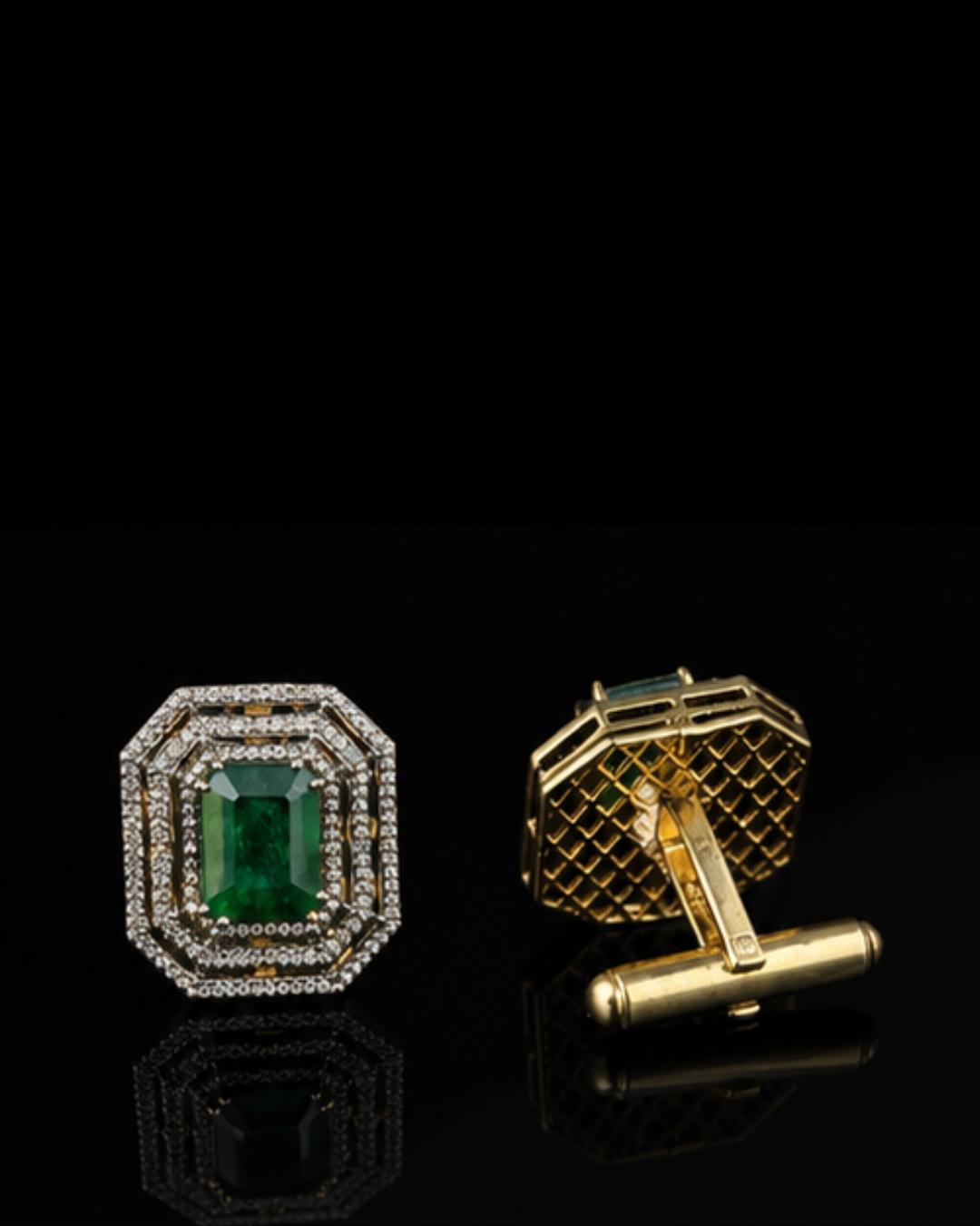 Heera Panna Cufflinks