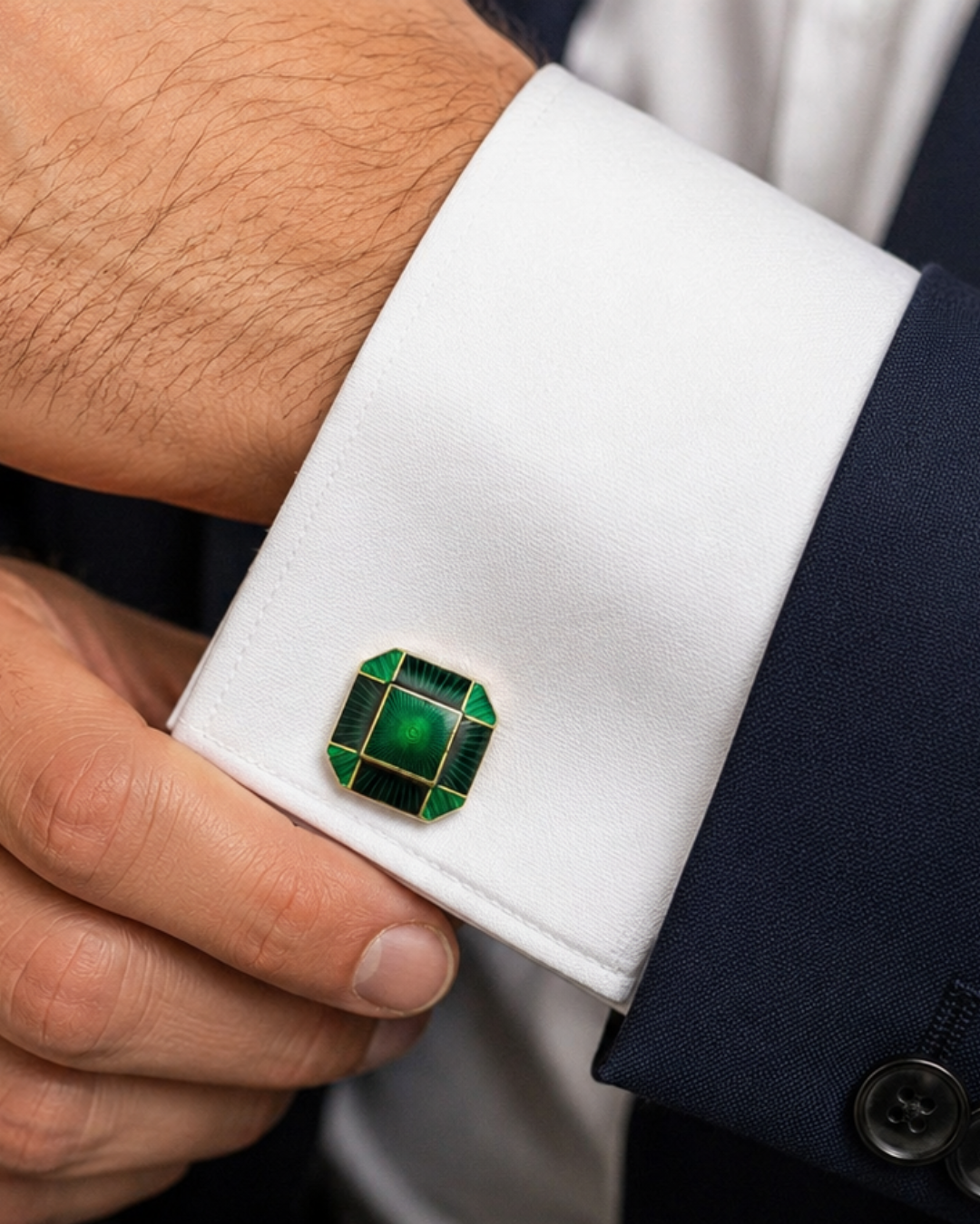 Elpis Enamel Cufflinks