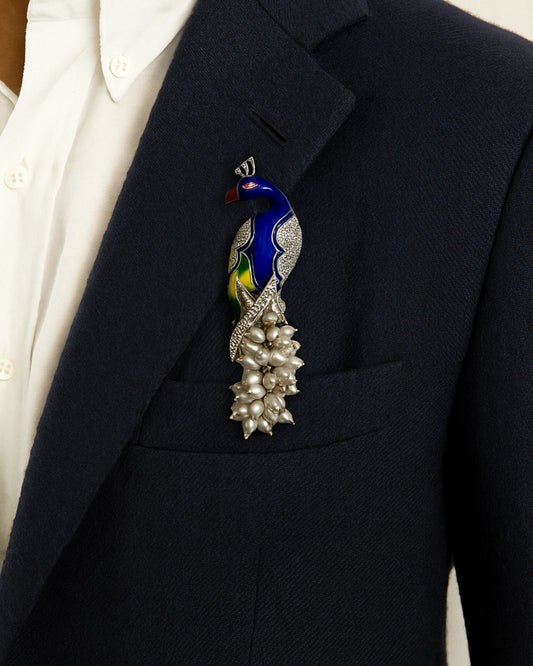 Peacock Brooch