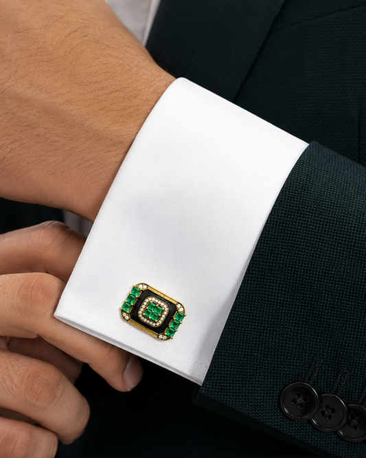 Emerald Cufflinks