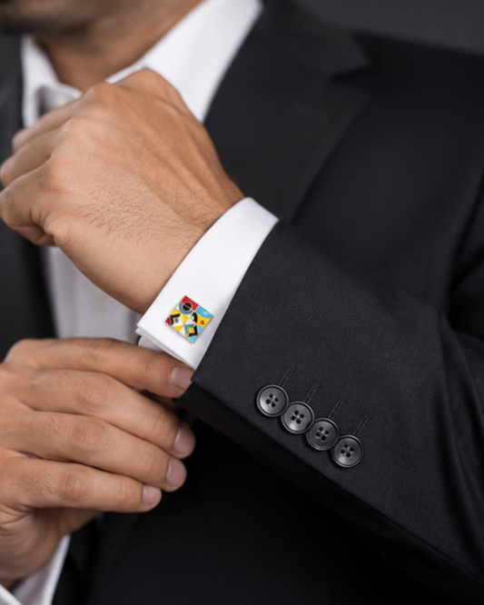 Mani Enamel Cufflinks