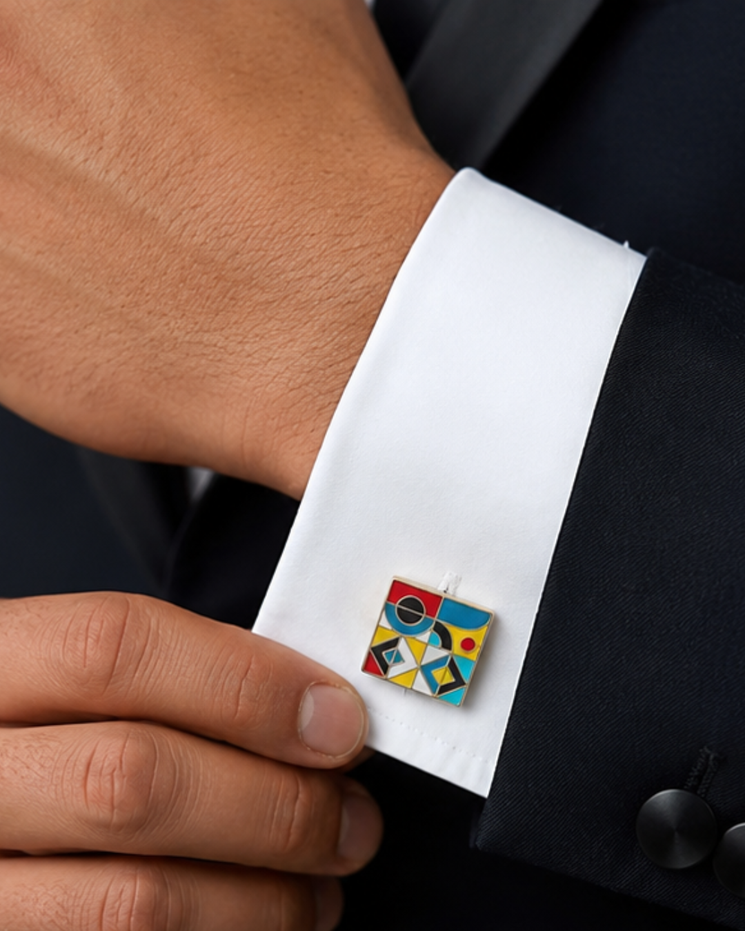 Mani Enamel Cufflinks