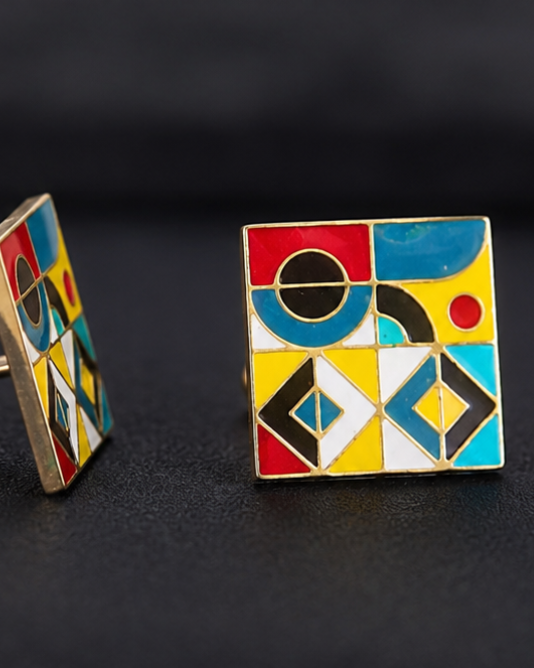 Mani Enamel Cufflinks