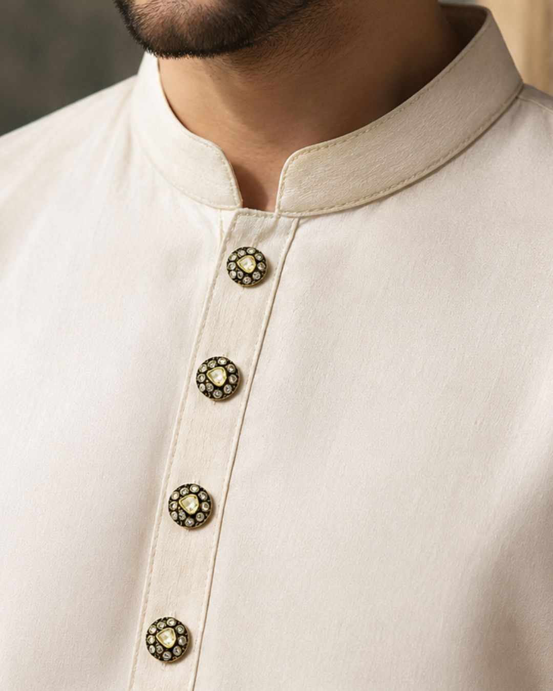 Royal Kundan Kurta Buttons