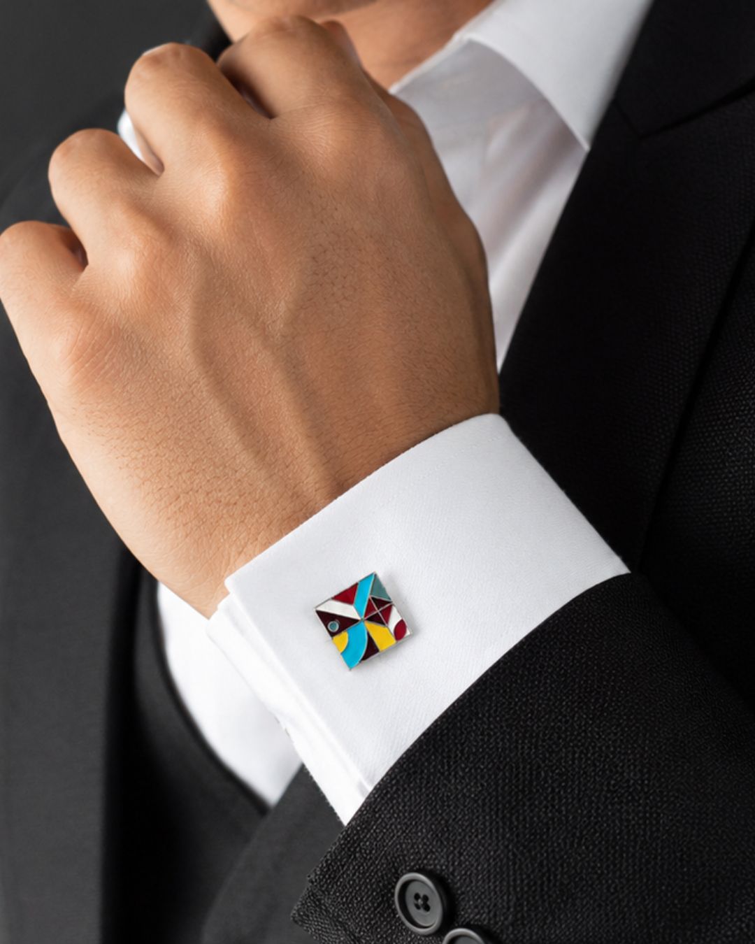 Zēlos Enamel Cufflinks