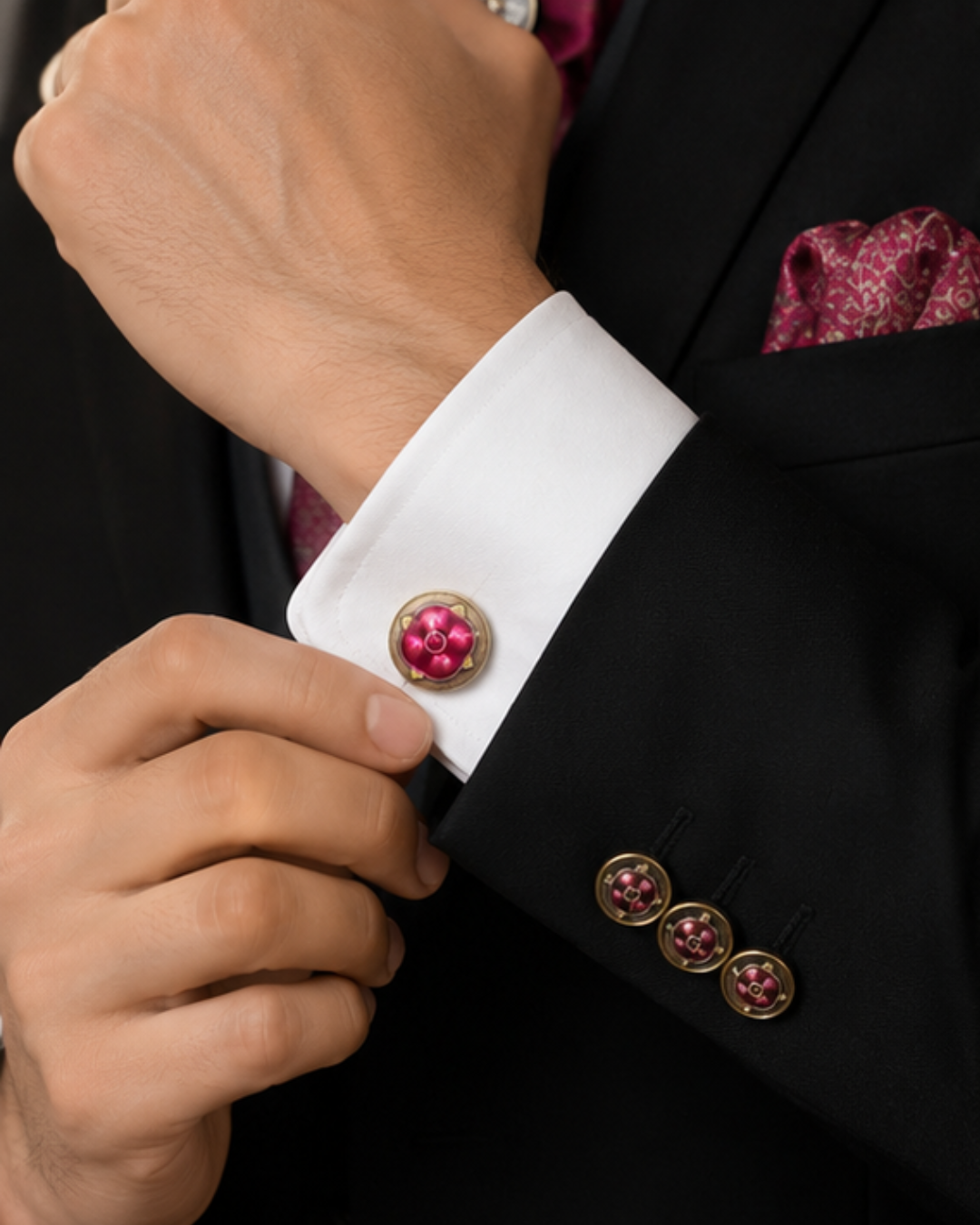 Swarna Enamel Cufflinks