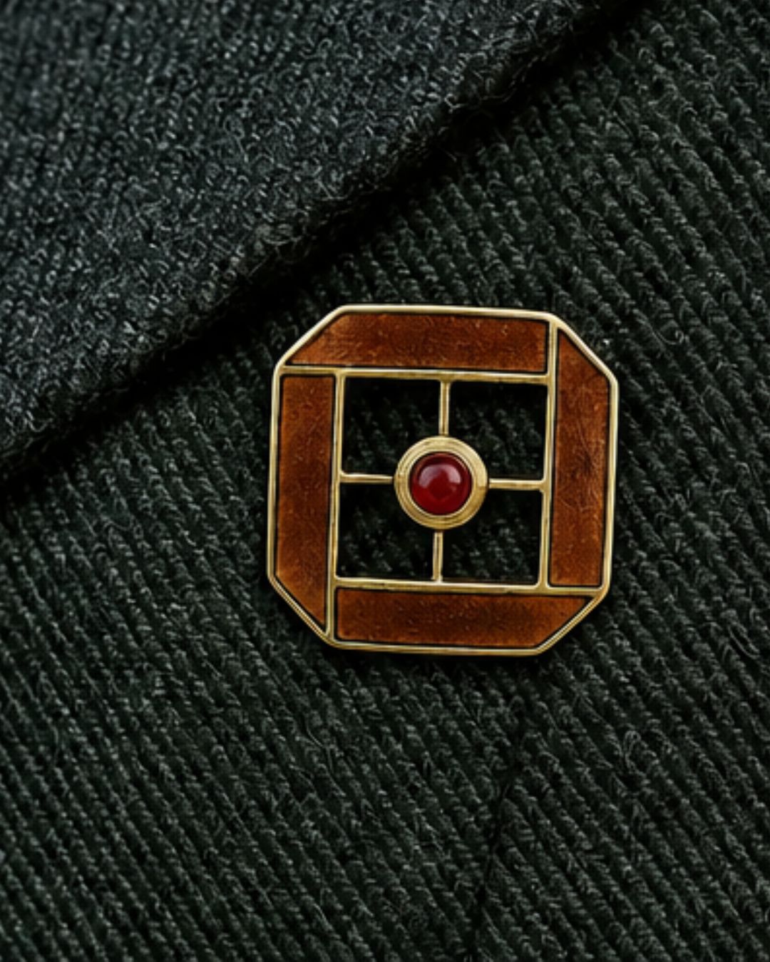 Enamel Stone Pin