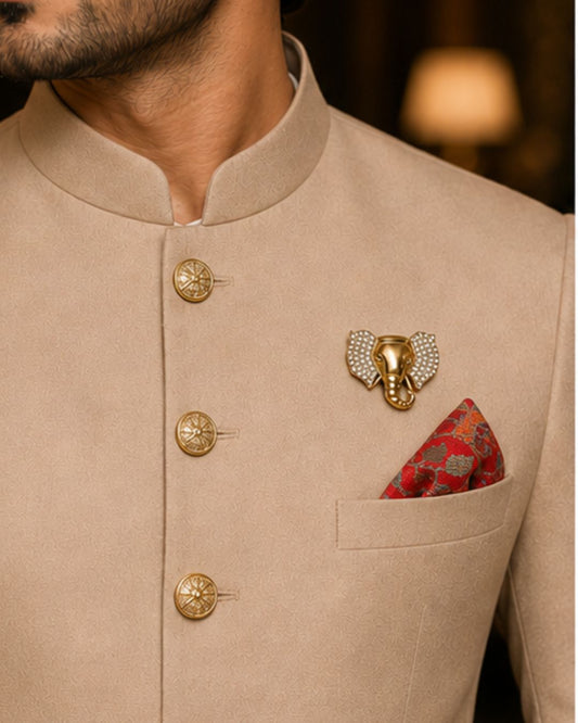 Majestic Elephant Brooch