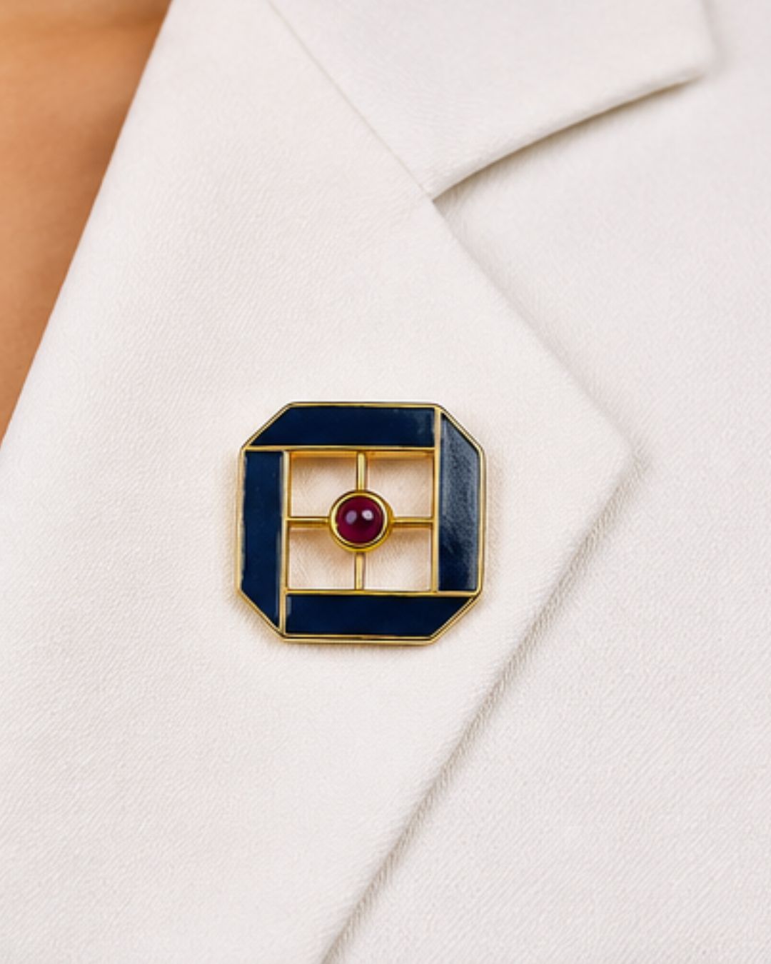 Enamel Stone Pin