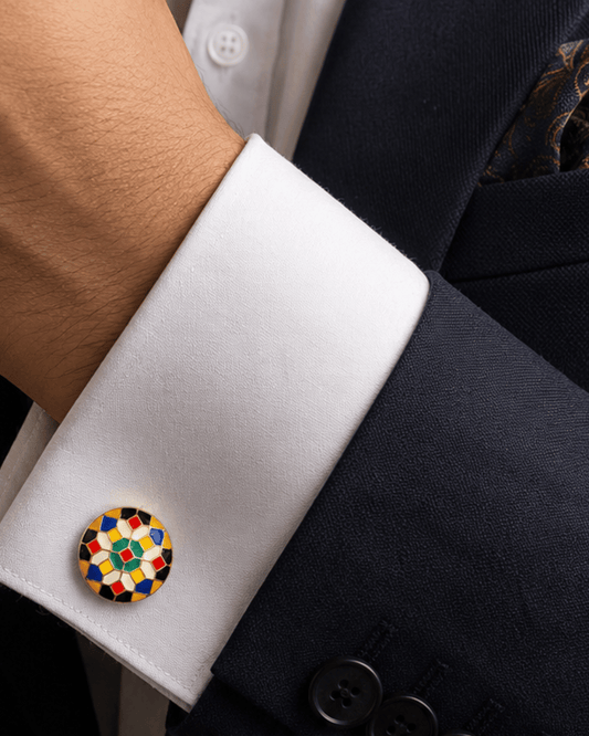 Manikya Enamel Cufflinks