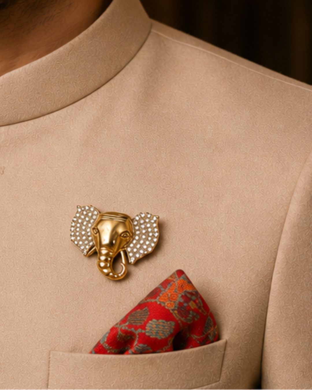 Majestic Elephant Brooch
