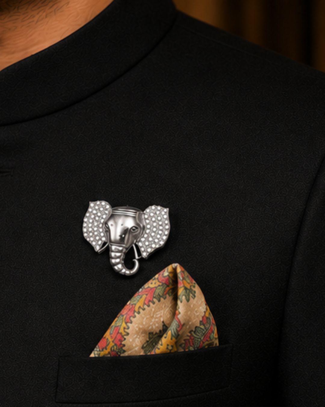 Majestic Elephant Brooch