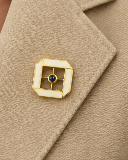 Enamel Stone Pin