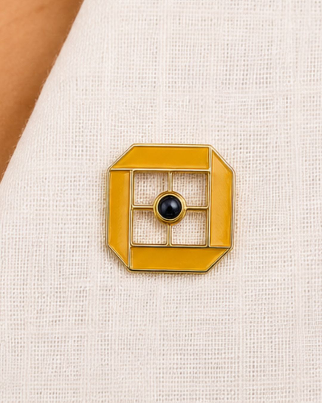 Enamel Stone Pin
