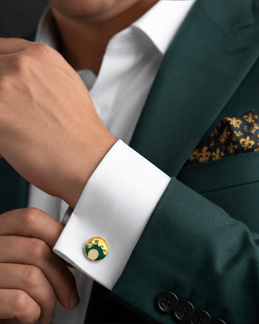 Aranyak Enamel Cufflinks