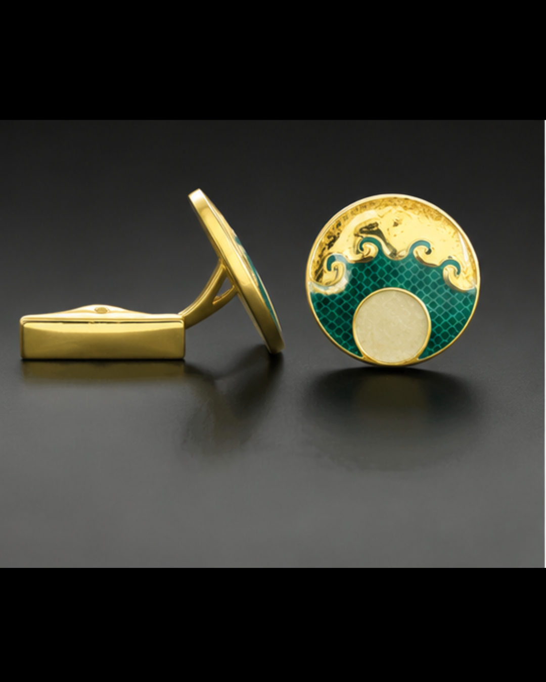 Aranyak Enamel Cufflinks