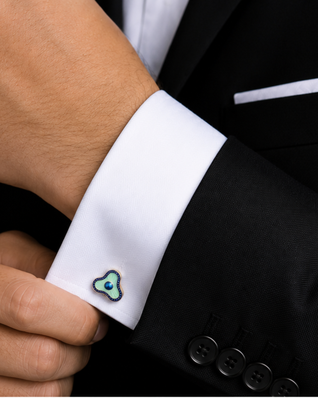 Thalassa Enamel Cufflinks