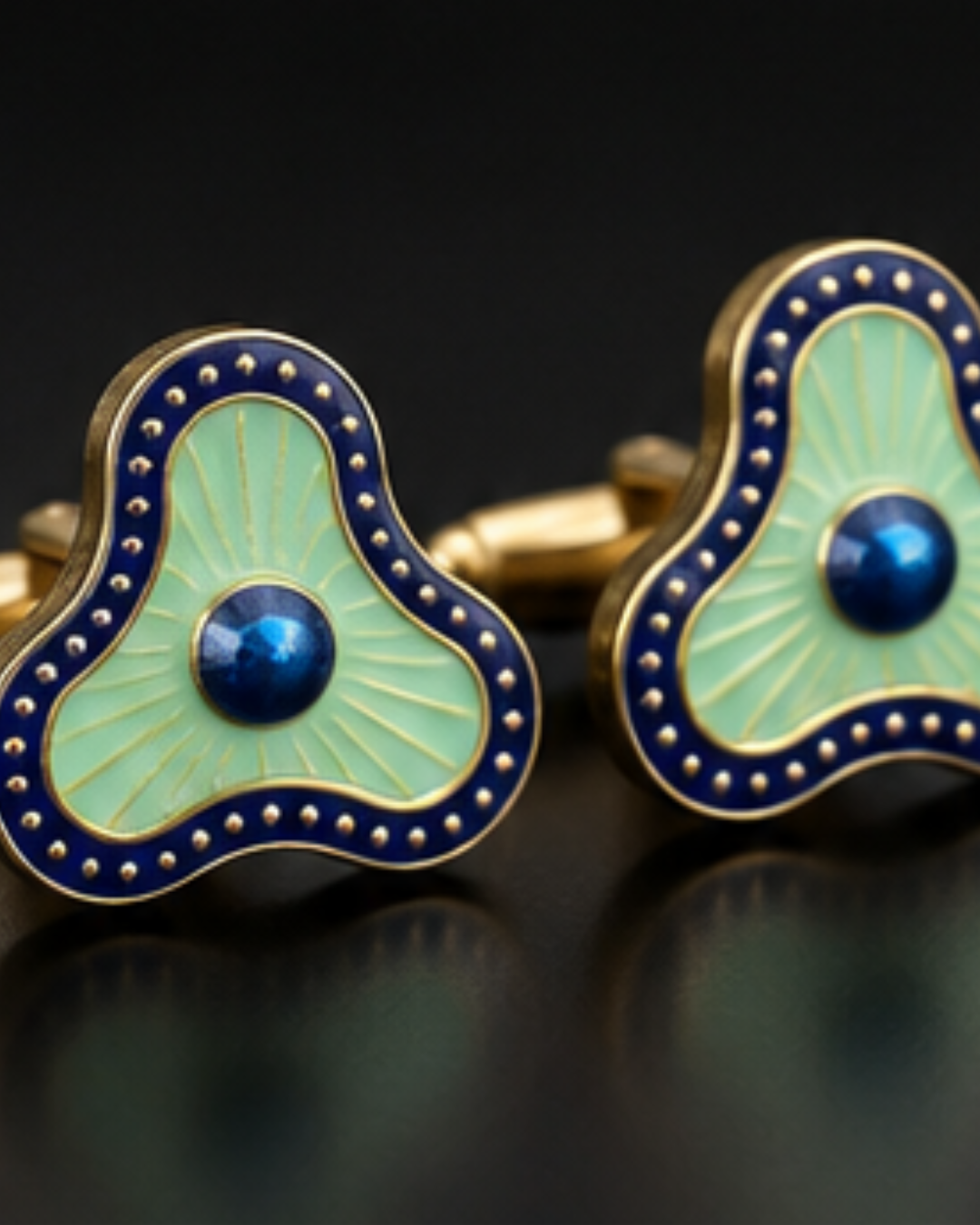 Thalassa Enamel Cufflinks
