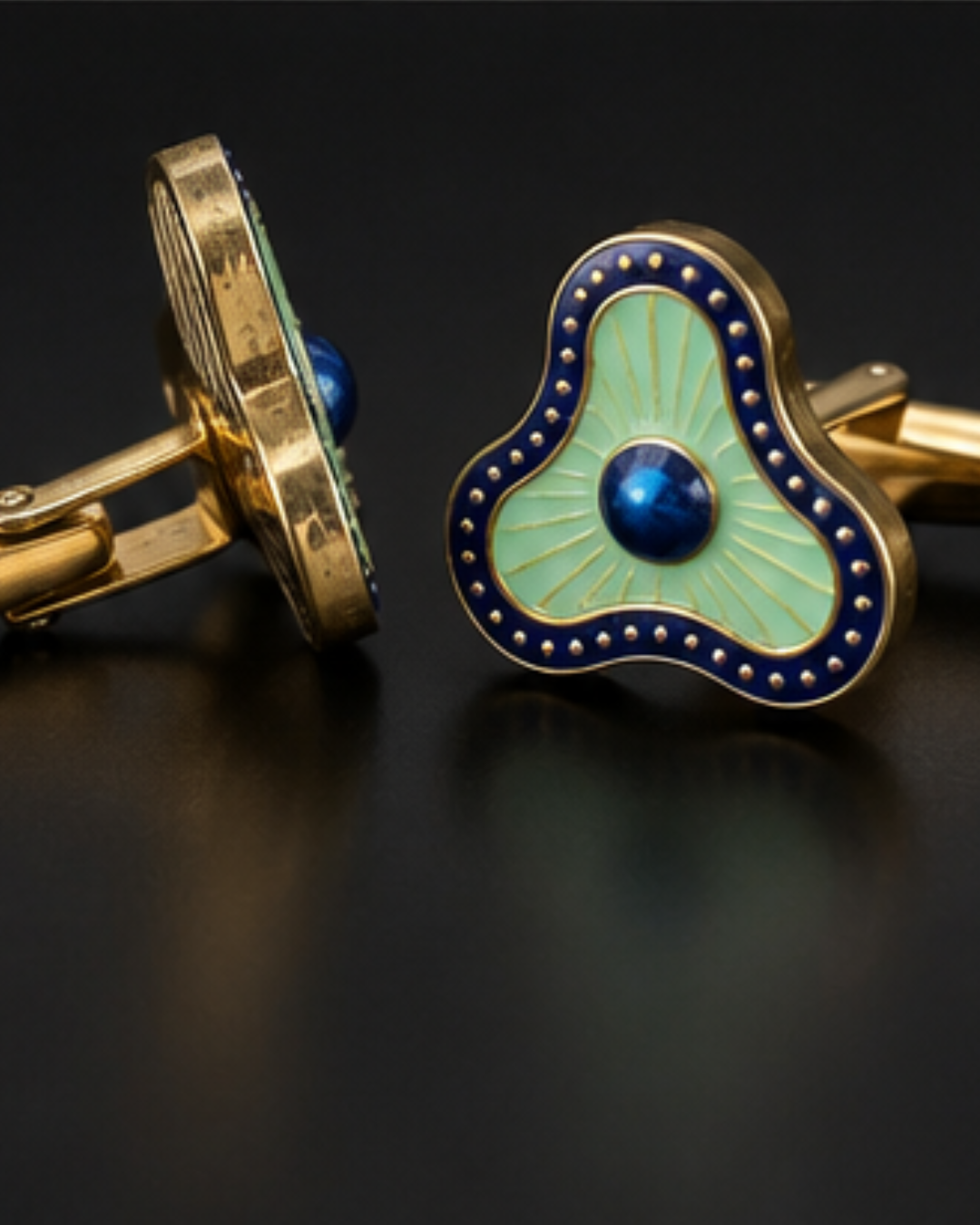Thalassa Enamel Cufflinks