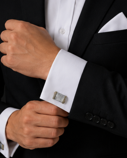 Rectangle Beach Cufflinks