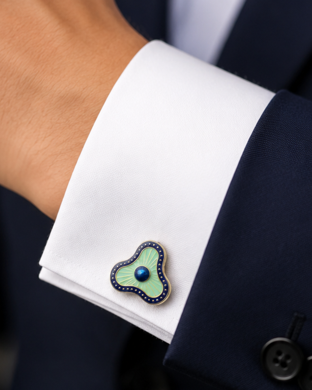 Thalassa Enamel Cufflinks