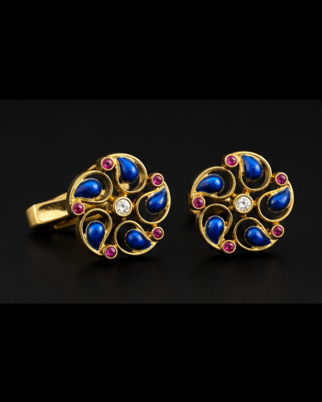 Indra Enamel Cufflinks