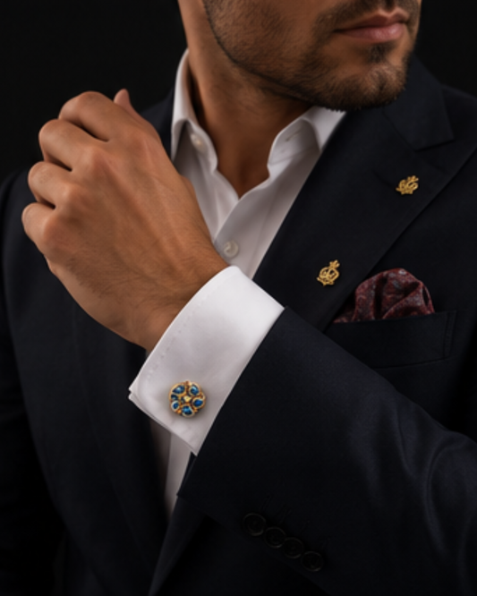 Indra Enamel Cufflinks