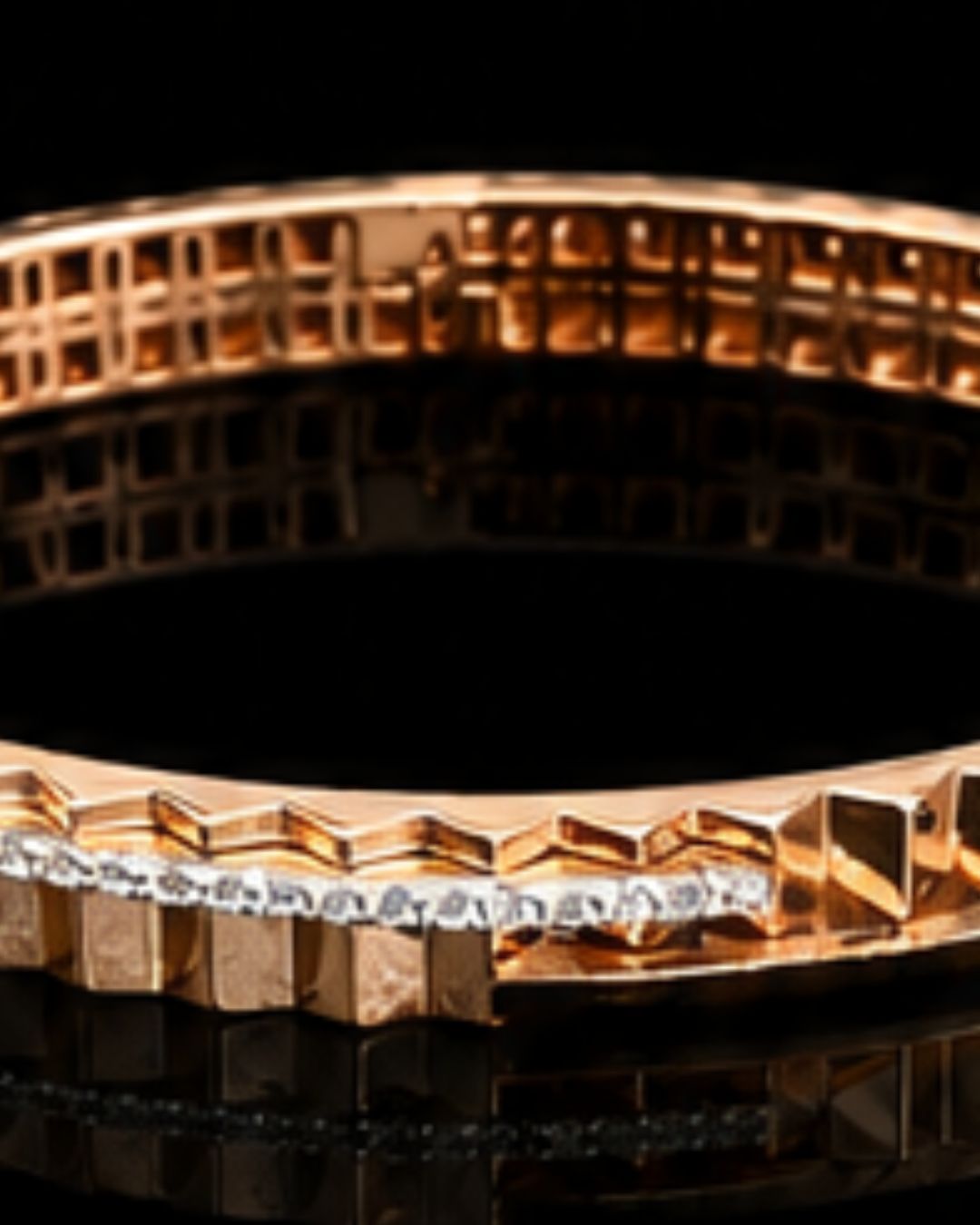 Auric Prism Textured Silver kada