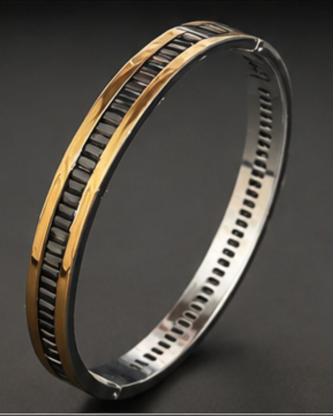 Obsidian Groove Cuff kada