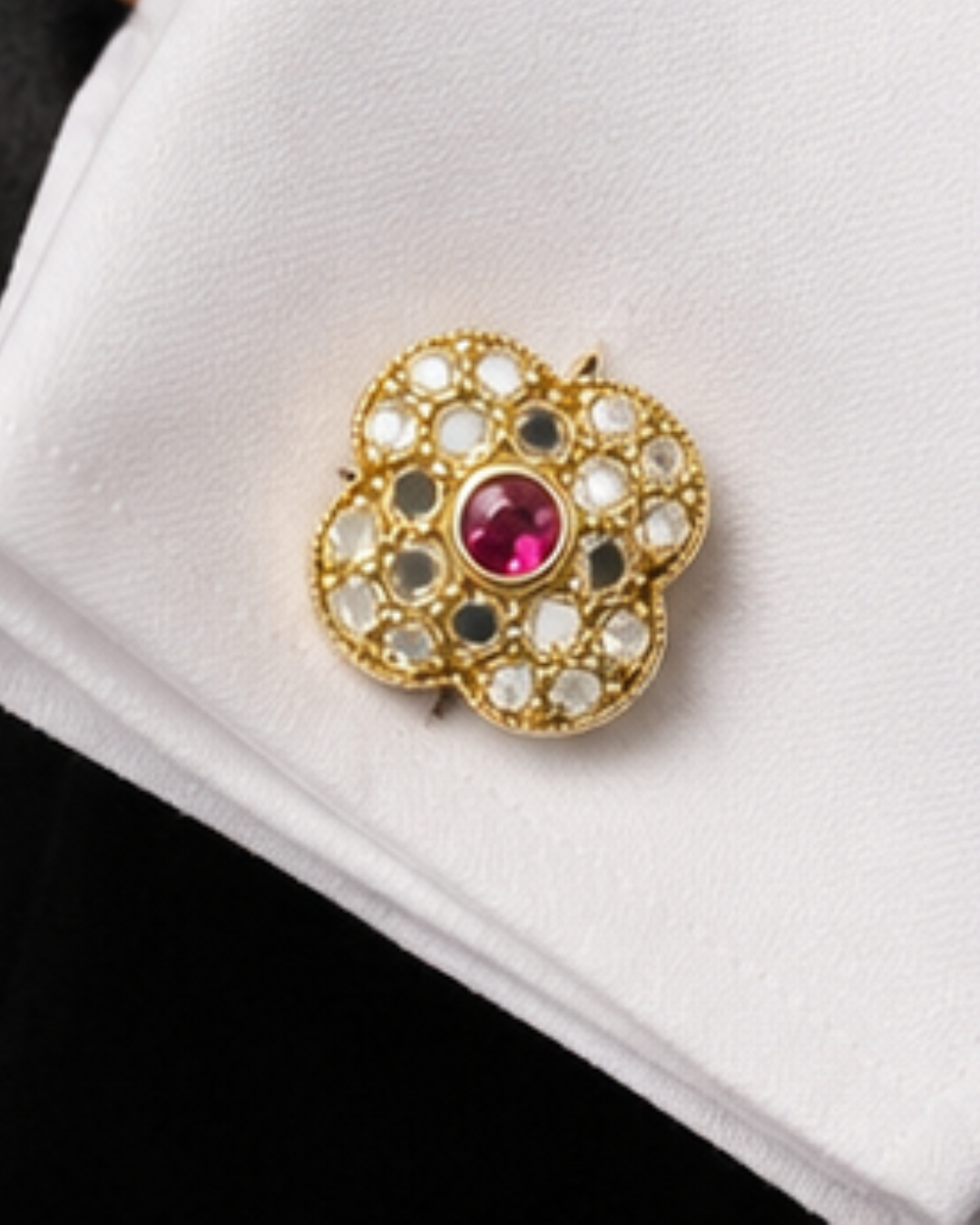 Rose Cut Cufflinks