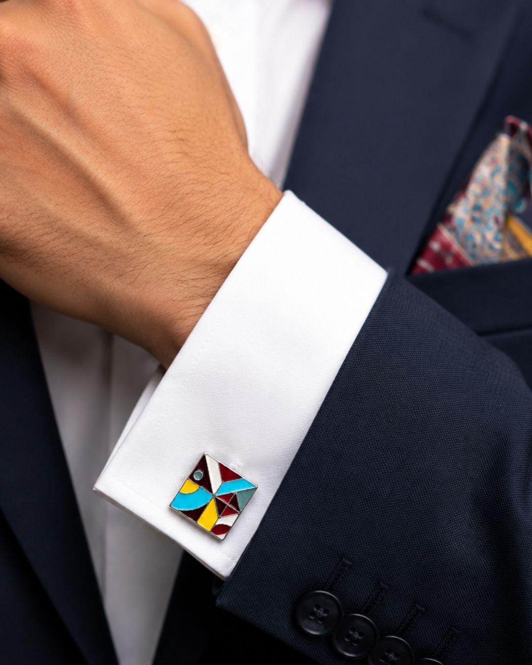 Zēlos Enamel Cufflinks