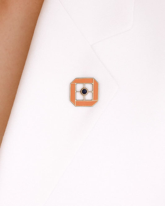Enamel Stone Pin
