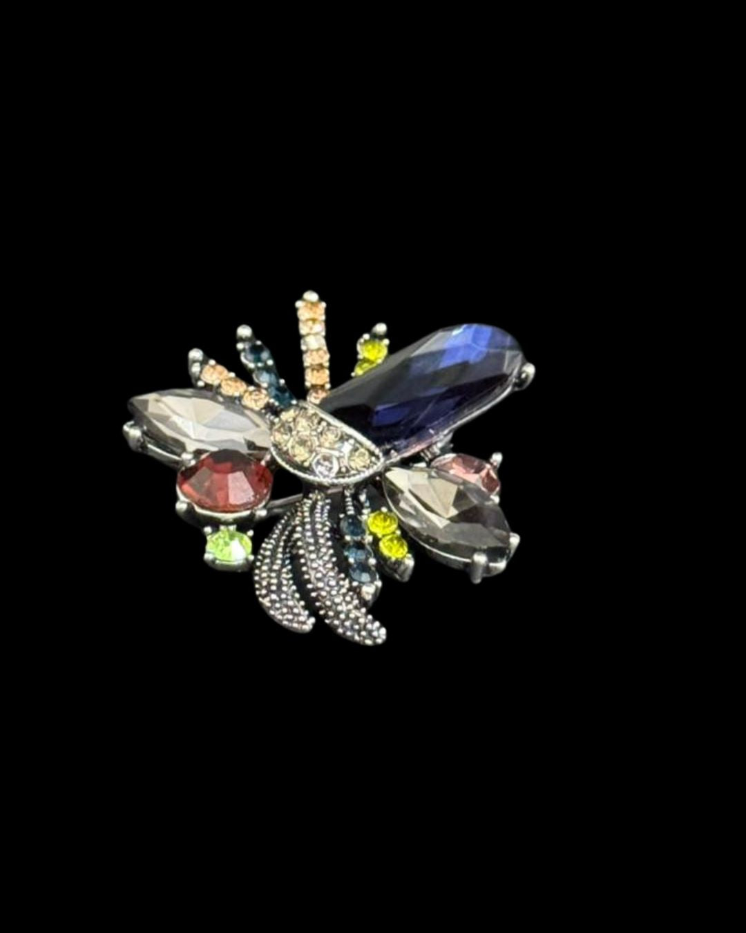 Midnight Prism Dragonfly Brooch