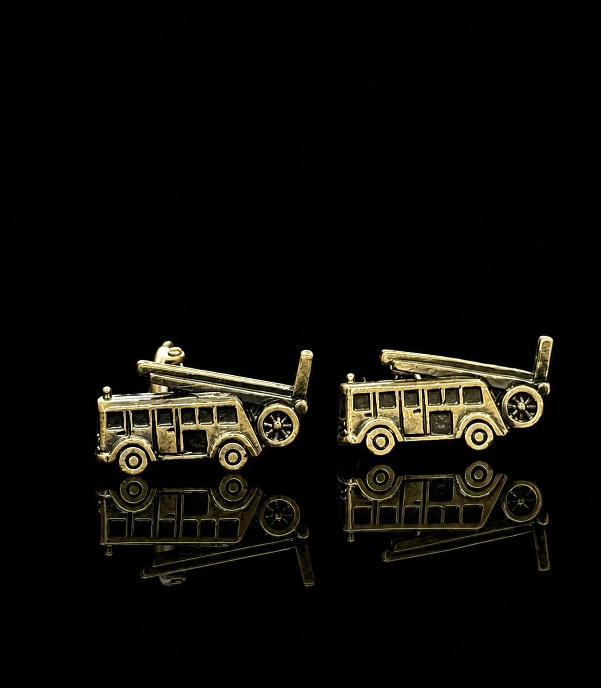 Fire Truck Novelty Cufflinks